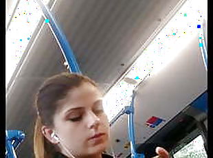 Hungarian Girl Spy Camera Hidden Camera in Bus Voyeur Video