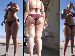 Hot Bikini Teens Beach Voyeur Bikini Spy Close-Up 4K UHD Video 10